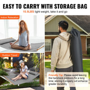 Double Quilted Fabric Hammock, 12 FT Double Hammock with Hardwood Spreader Bars, 2 Person Quilted Hammock V952-HFDCBDZJYZXCHF9R8V0