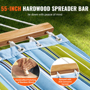 Double Quilted Fabric Hammock, 12 FT Double Hammock with Hardwood Spreader Bars, 2 Person Quilted Hammock V952-HFDCBDZJYZXT01Q05V0