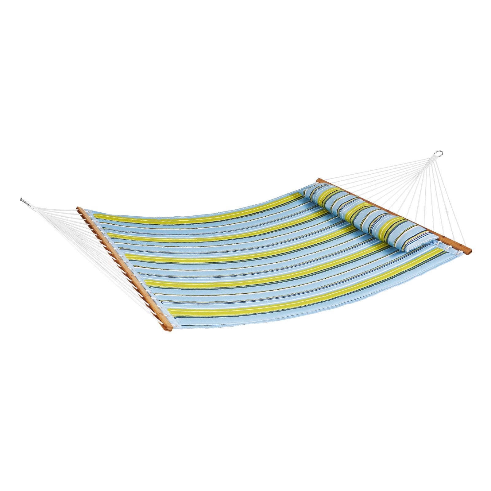 Double Quilted Fabric Hammock, 12 FT Double Hammock with Hardwood Spreader Bars, 2 Person Quilted Hammock V952-HFDCBDZJYZXT01Q05V0