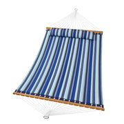 Double Quilted Fabric Hammock, 12 FT Double Hammock with Hardwood Spreader Bars, 2 Person Quilted Hammock V952-HFDCBDZJYZXT653QMV0