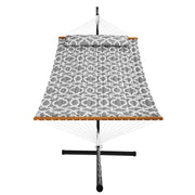 Two Person Hammock with Stand Included Heavy Duty 480lb Capacity, Double Hammock with 12 FT Steel Stand and V952-HFDCHBSXHWTXK34ZTV0