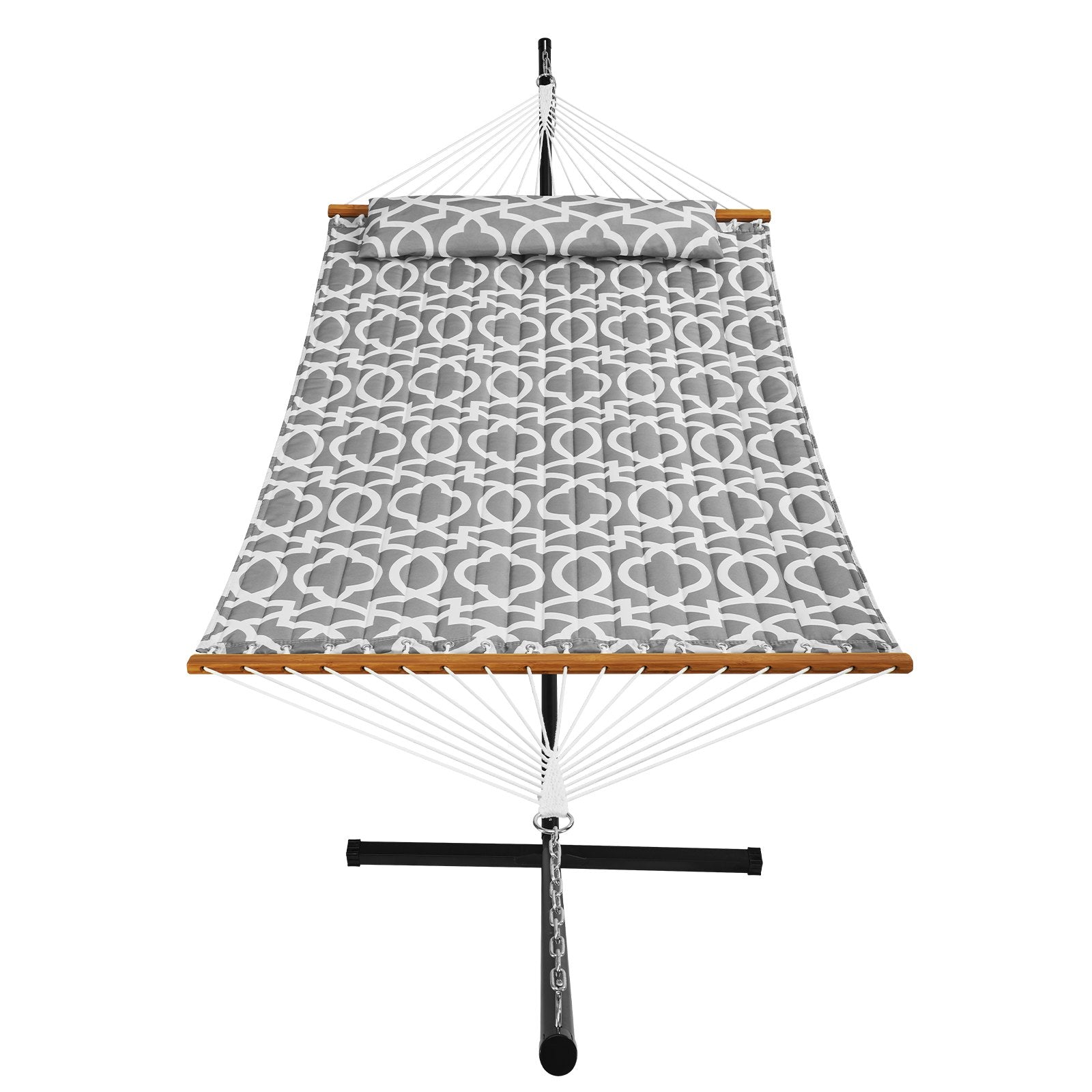 Two Person Hammock with Stand Included Heavy Duty 480lb Capacity, Double Hammock with 12 FT Steel Stand and V952-HFDCHBSXHWTXK34ZTV0