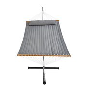 Double Quilted Fabric Hammock Two Person Hammock with Stand 480lb Capacity V952-HFDCHSCSTXYZG0K4NV0