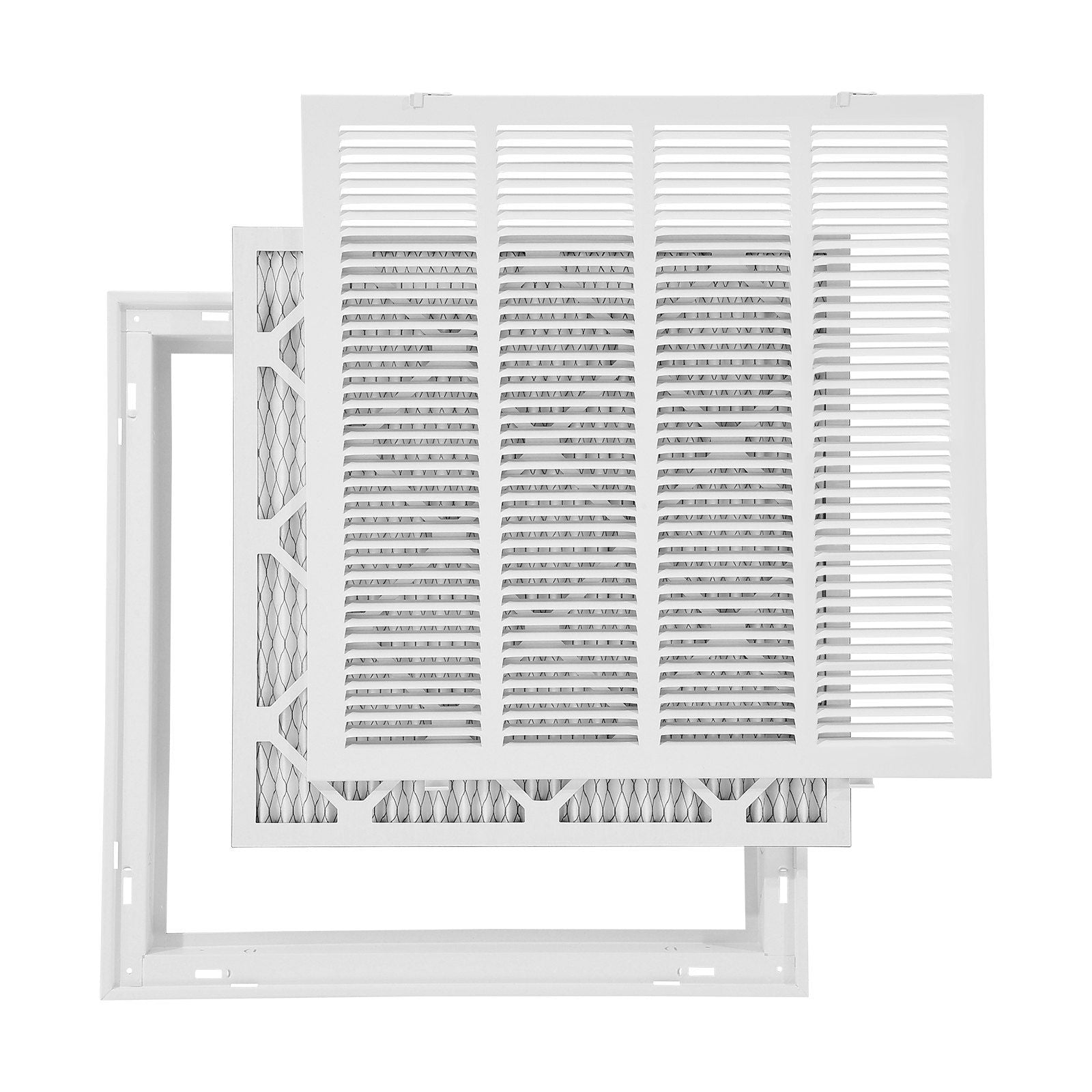 Return Air Filter Grille, Fits W50.5 x H50.5cm Duct Opening Size, Filter Included, Return Air Vent Cover for V952-HFGLGZDGLQW2PQYHD001V0