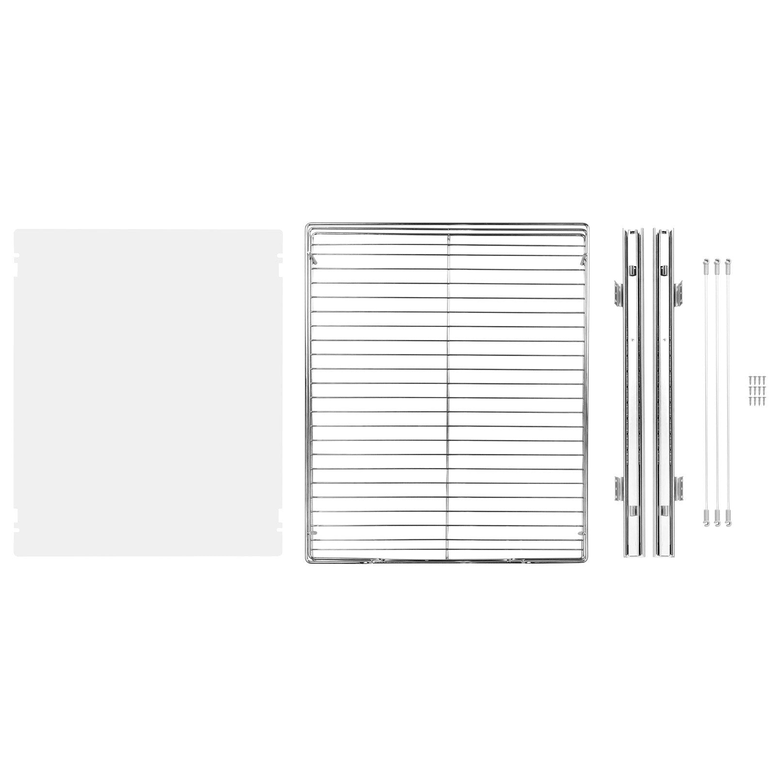 34x53 cm Pull Out Cabinet Organizer, Heavy Duty Slide Out Pantry Shelves, Chrome-Plated Steel Roll Out V952-HG114W21D315H1TT7V0