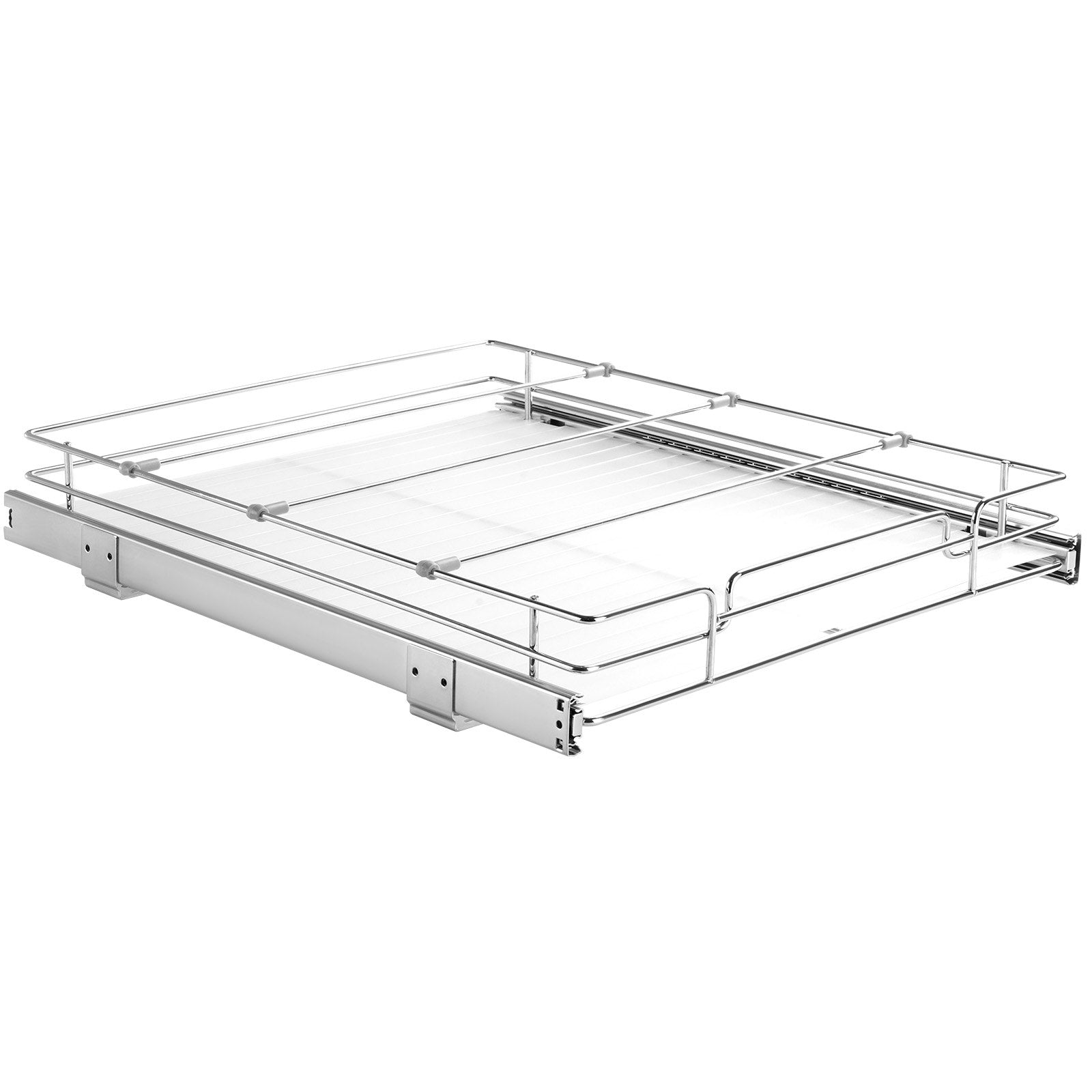 18.5"Wx21"Dx3.5"H Pull Out Cabinet Organizer, Heavy Duty Slide Out Pantry Shelves, Steel Roll Out Drawers, V952-HG117W21D315HVZFIV0