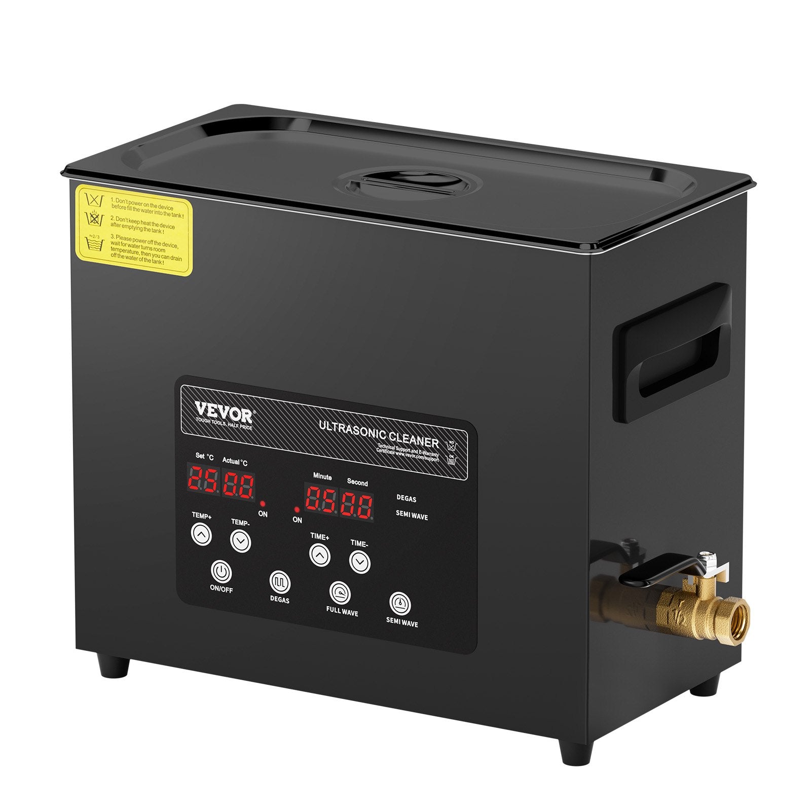 6L Ultra Sonic Cleaner, 180W Digital Ultrasonic Cleaning Machine with Gentle Mode & Upgraded Degassing, 40kHz V952-HGKCSBQXJ6LAHTSPMV3