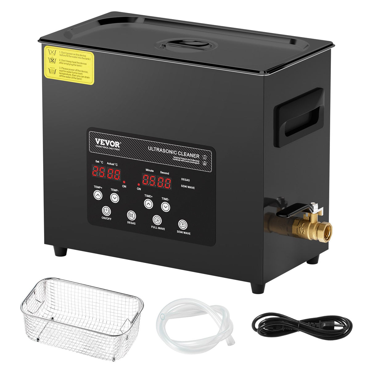 6L Ultra Sonic Cleaner, 180W Digital Ultrasonic Cleaning Machine with Gentle Mode & Upgraded Degassing, 40kHz V952-HGKCSBQXJ6LAHTSPMV3