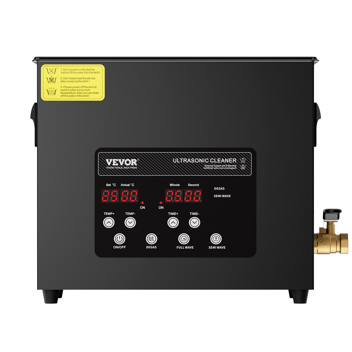 6L Ultra Sonic Cleaner, 180W Digital Ultrasonic Cleaning Machine with Gentle Mode & Upgraded Degassing, 40kHz V952-HGKCSBQXJ6LAHTSPMV3