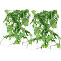 Cucumber Trellis for Climbing Plants, 35" x 55" Foldable Cucumber Trellis Set with Plant Clips, Metal Garden V952-HGPJTXCZAXJ3JGFLUV0