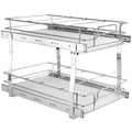 2-Tier Wire Pull Out Cabinet Under Sink Organizer 14x21 Inch Drawer Basket V952-HGS214W21D15H80OCV0