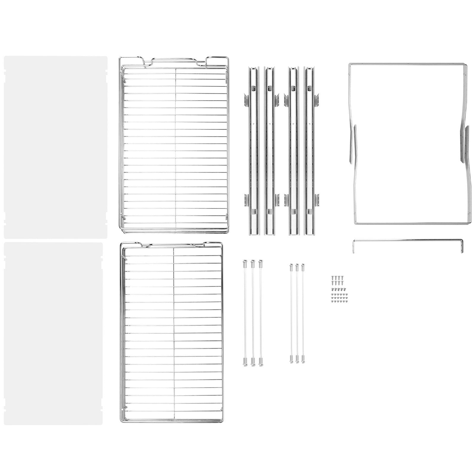 2-Tier Wire Pull Out Cabinet Under Sink Organizer 14x21 Inch Drawer Basket V952-HGS214W21D15H80OCV0