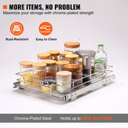 Pull Out Cabinet Under Sink Organizer 11.5 x 16.5 Inch Wire Drawer Basket V952-HGSLLHGSJXYC1UDZFV0