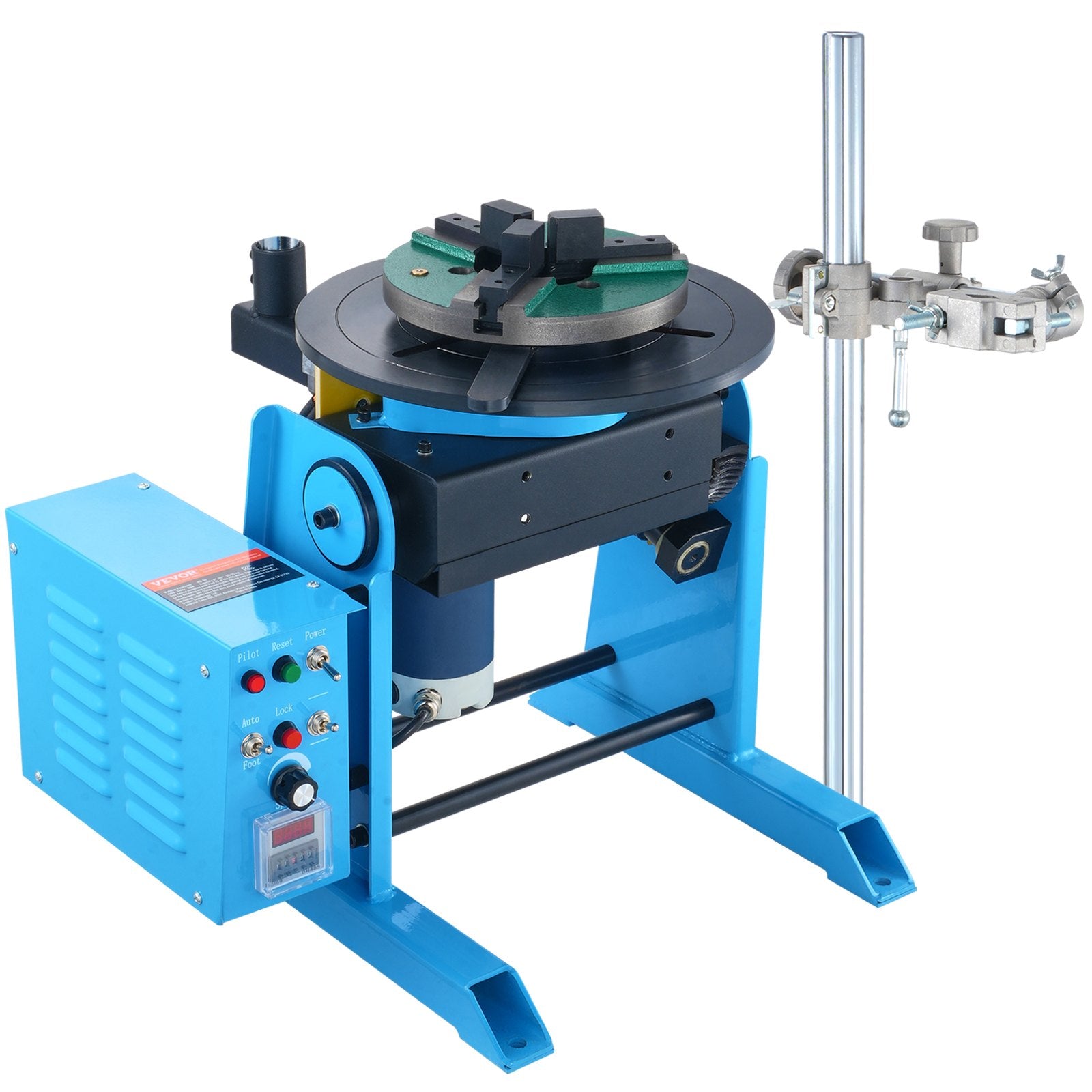 Rotary Welding Positioner 30KG, 0-90 degrees Welding Positioning Turntable Table 1-12RPM 80W, with 12.4 Inch V952-HJBWJX30KG80ONXXLV3