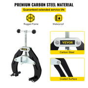 Pipe Clamp, 2 to 6 in, High Strength Ultra Clamp with Quick Acting Screws, Steel Pipe Alignment Tool with V952-HJDGQYCBDD2-6SEUMV0