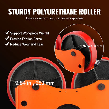 Turning Rolls Linkage Roller, 1000KG/2205LBS Loading Welding Turning Roll, 25-1400mm Diameter, 80-1600 mm/min V952-HJGLJX1000KGVKNQDV3