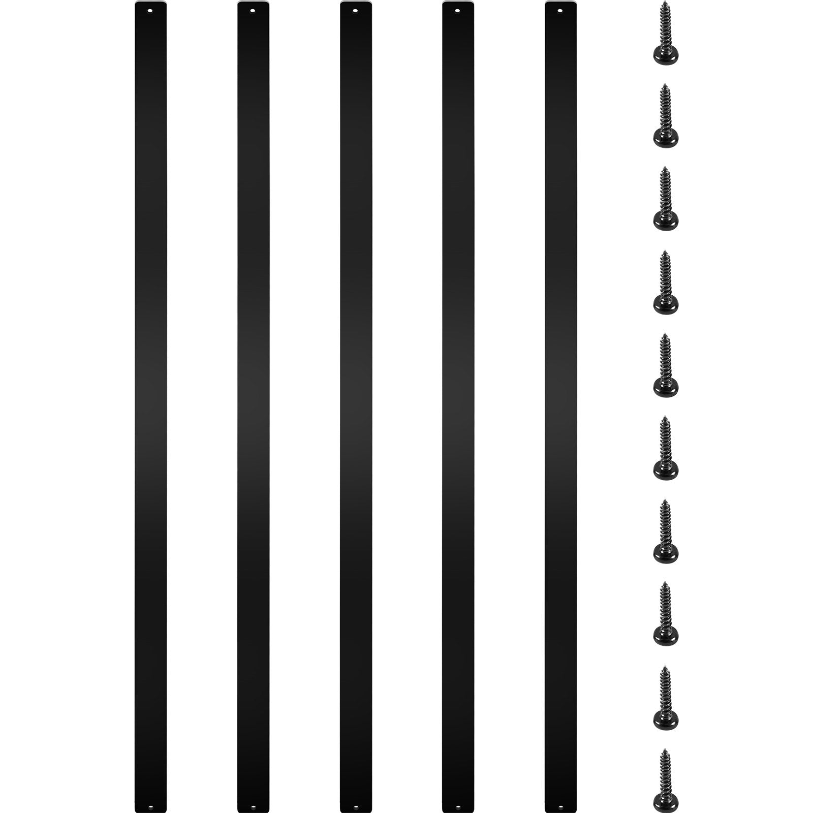 Deck Balusters, 16 Pack Metal Deck Spindles, 29.5""x1"" Staircase Baluster with Screws, Aluminum Alloy Deck V952-HJLGY29.5*115VCRKV0