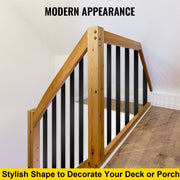 Deck Balusters, 16 Pack Metal Deck Spindles, 29.5""x1"" Staircase Baluster with Screws, Aluminum Alloy Deck V952-HJLGY29.5*115VCRKV0