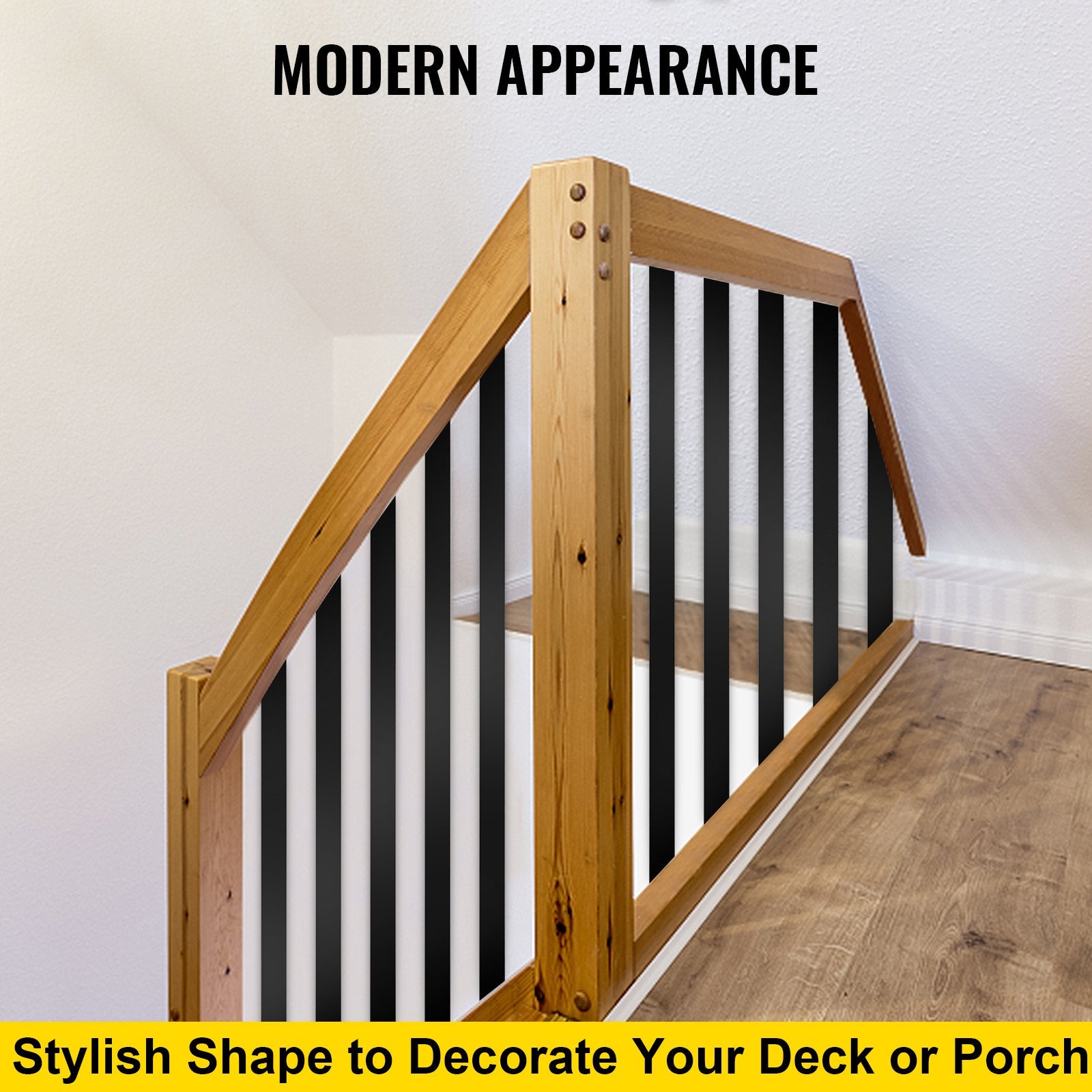 Deck Balusters, 16 Pack Metal Deck Spindles, 29.5""x1"" Staircase Baluster with Screws, Aluminum Alloy Deck V952-HJLGY29.5*115VCRKV0