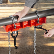 Pipe Welding Vise, 1/2 to 8-inch Pipe Welding Clamp with Dual Chains & Crank Handles, Heavy-Duty Cast Iron V952-HJQ128INCHHSADNZKV0