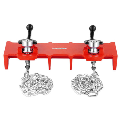 Pipe Welding Vise, 1/2 to 8-inch Pipe Welding Clamp with Dual Chains & Crank Handles, Heavy-Duty Cast Iron V952-HJQ128INCHHSADNZKV0