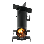 Camping Rocket Stove, Wood Burning Portable Rocket Stove with Carrying Bag for Backpacking, Carbon Steel, V952-HJXLYLTGBKZDOXBBO001V0