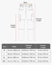 FR Pants for Men, 100% Cotton, Flame-Resistant Cargo Pants with Multi-Pockets and Elastic Waist, Reinforced V952-HJZRKZCMHSXX1T37I001V0