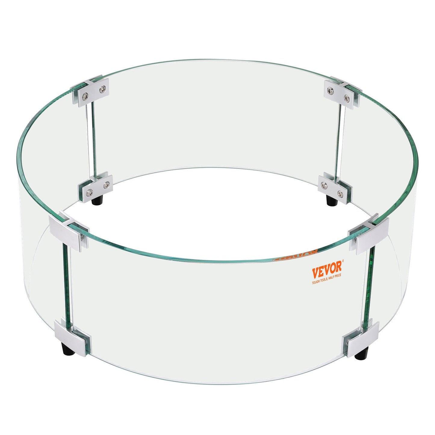 Fire Pit Wind Guard, 740 x 214mm Round Glass Flame Shield, 6mm Thick Fire Table Accessory, Clear Tempered V952-HKFFZGHBLYX8YM3ZUV0