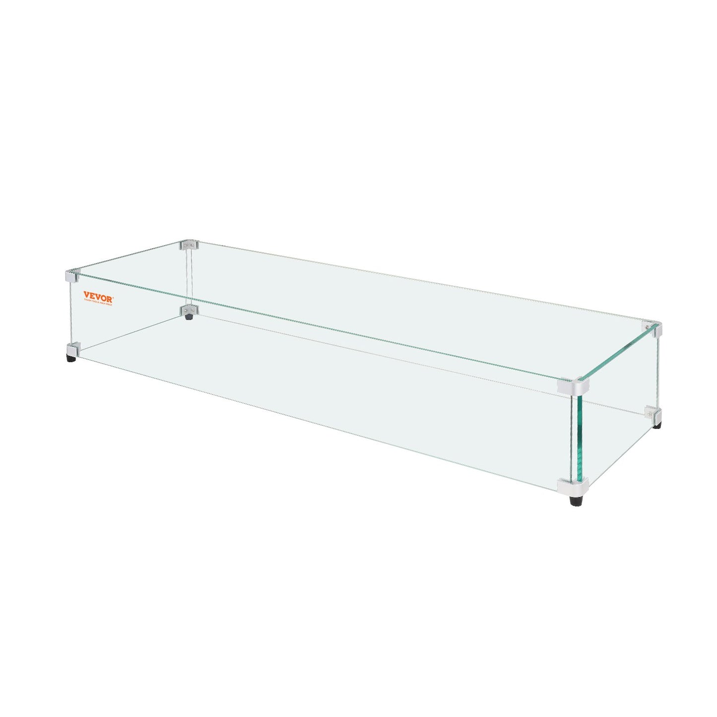 Glass Wind Guard for Rectangular Fire Pit Table 773 x 367 x 191 mm, 8mm Thick and Sturdy Tempered Glass Panel V952-HKFFZGHBLZFX7FXMMV0