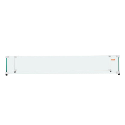 Glass Wind Guard for Rectangular Fire Pit Table 924 x 417 x 191 mm, 8mm Thick and Sturdy Tempered Glass Panel V952-HKFFZGHBLZFX8O552V0