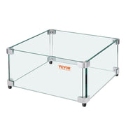 Gas Fire Pit Wind Guard for Square Fire Table, 543 x 543 x 191 mm Clear Tempered Wind Guard for Firepits, 8mm V952-HKFFZGHBLZFXI4JMNV0