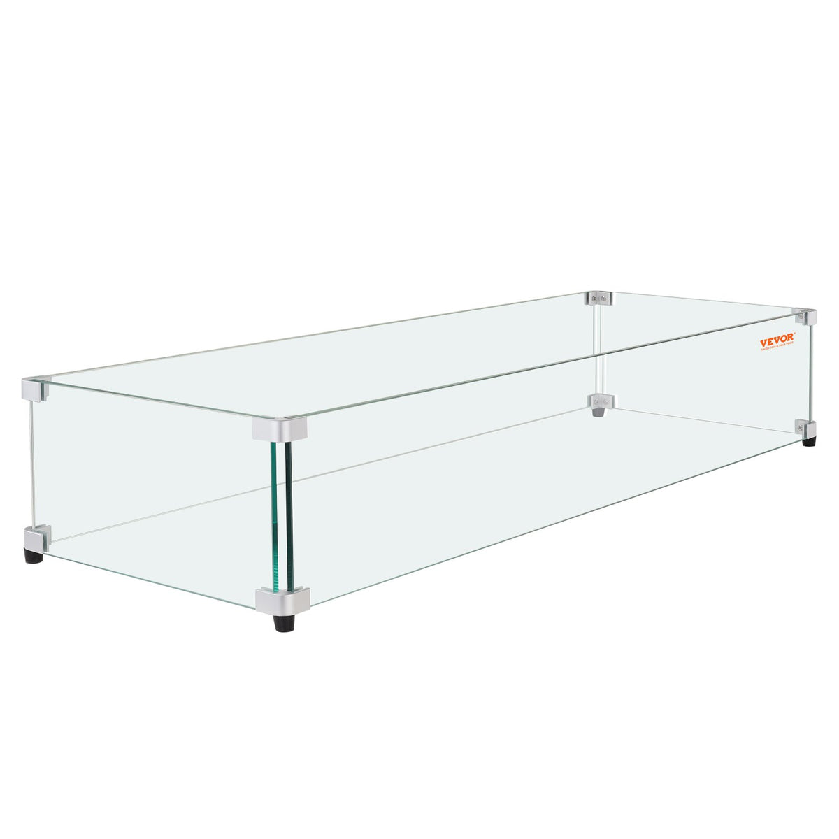 Glass Wind Guard for Rectangular Fire Pit Table 798 x 317 x 165 mm, 8mm Thick and Sturdy Tempered Glass Panel V952-HKFFZGHBLZFXM0WWOV0
