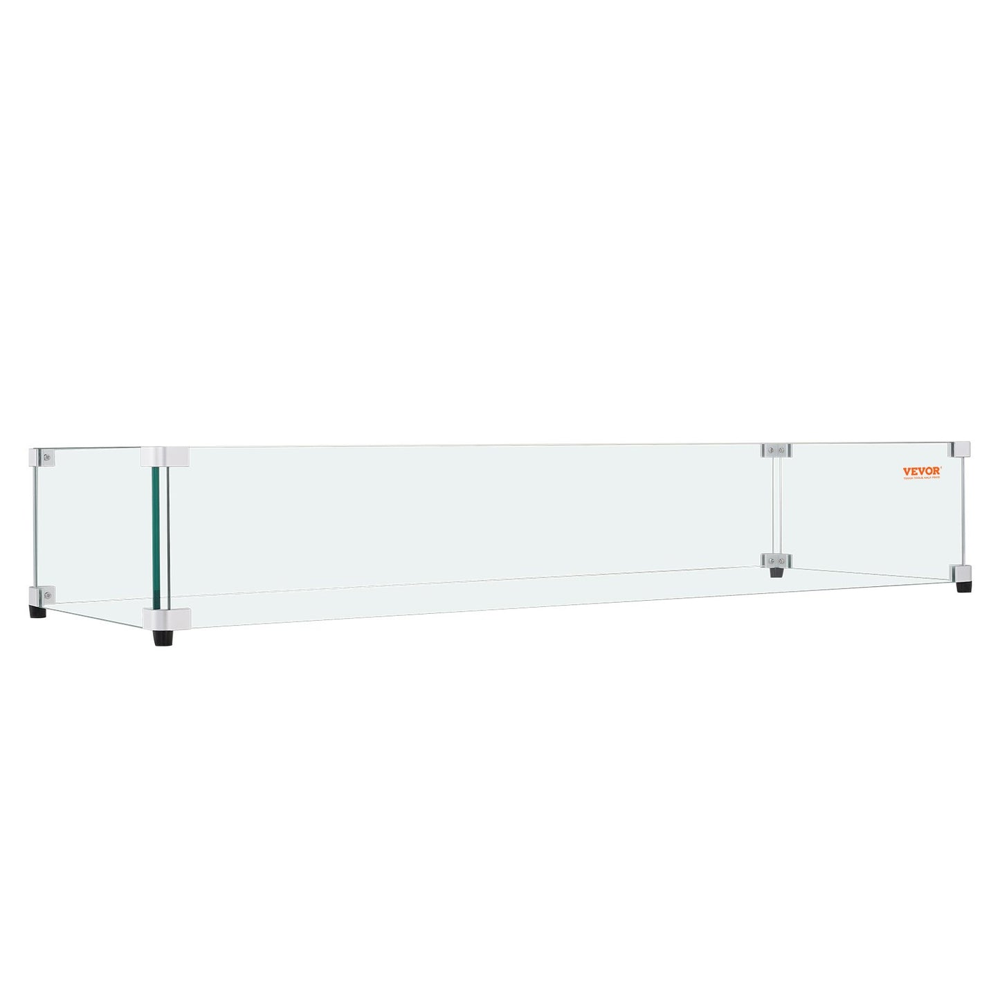 Glass Wind Guard for Rectangular Fire Pit Table 748 x 340 x 165 mm, 8mm Thick and Sturdy Tempered Glass Panel V952-HKFFZGHBLZFXSC3QFV0
