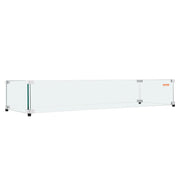 Glass Wind Guard for Rectangular Fire Pit Table 748 x 340 x 165 mm, 8mm Thick and Sturdy Tempered Glass Panel V952-HKFFZGHBLZFXSC3QFV0