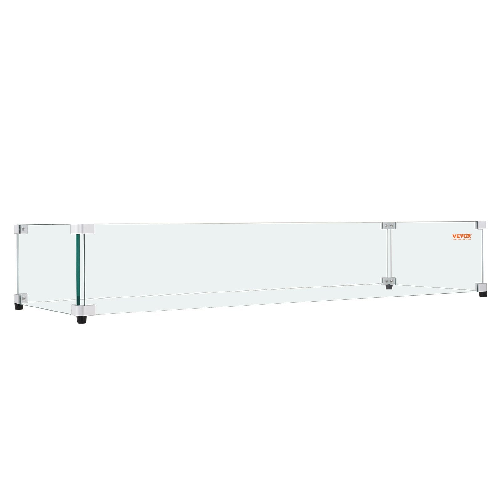 Glass Wind Guard for Rectangular Fire Pit Table 748 x 340 x 165 mm, 8mm Thick and Sturdy Tempered Glass Panel V952-HKFFZGHBLZFXSC3QFV0