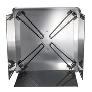 Fire Pit Heat Deflector, 645x645x370 mm Square Outdoor Burner Cover, Stainless Steel Bonfire Camping Wood V952-HKGRZFX25YC0ER15N001V0