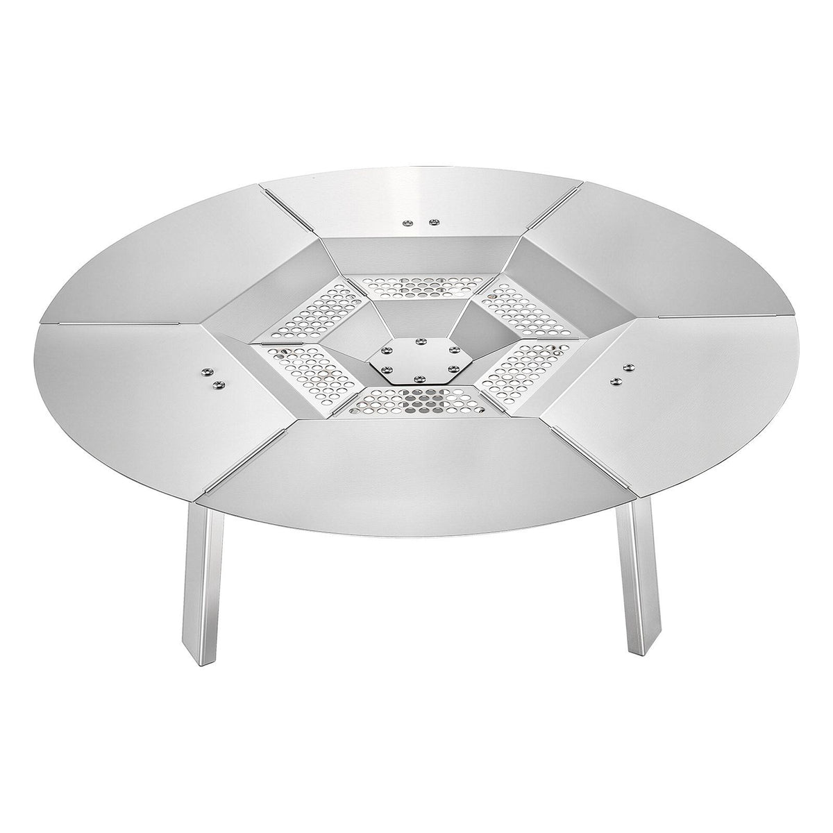 Fire Pit Heat Deflector for Solo Stove Yukon, 635 mm Bonfire Round for Wood Burning Fire Pit, 304 Stainless V952-HKGRZYX25YC038CGP001V0