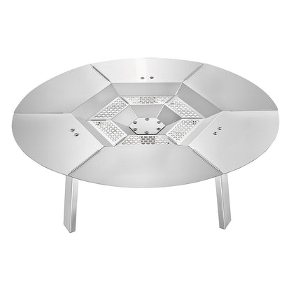 Fire Pit Heat Deflector for Solo Stove Yukon, 635 mm Bonfire Round for Wood Burning Fire Pit, 304 Stainless V952-HKGRZYX25YC038CGP001V0