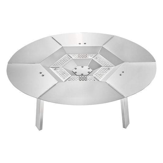 Fire Pit Heat Deflector for Solo Stove Yukon, 635 mm Bonfire Round for Wood Burning Fire Pit, 304 Stainless V952-HKGRZYX25YC038CGP001V0