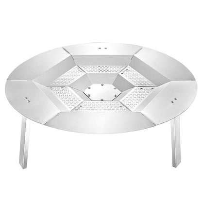 Fire Pit Heat Deflector for Solo Stove Yukon, 685.8 mm Bonfire Round for Wood Burning Fire Pit, 304 Stainless V952-HKGRZYX27YC0I1KFL001V0