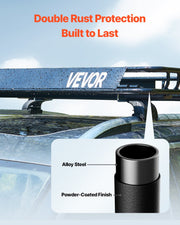 Roof Rack Cargo Carrier, 1095 x 1270 x 105 mm, Universal Rooftop Cargo Basket, Car Top Luggage Holder with 68 V952-HKSXLK4350INLIUJFV0