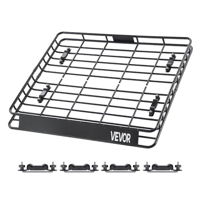 Roof Rack Cargo Carrier, 1095 x 1270 x 105 mm, Universal Rooftop Cargo Basket, Car Top Luggage Holder with 68 V952-HKSXLK4350INLIUJFV0