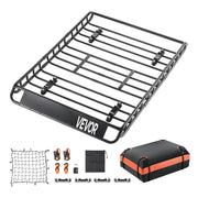 Roof Rack Basket, 1300 x 910 x 105 mm, Universal Rooftop Cargo Carrier with 44.1 x 34.3 x 10.2 in Cargo Bag, V952-HKSXLK5136IN4B8AWV0