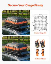 Roof Rack Basket, 1625 x 990 x 105 mm, Universal Rooftop Cargo Carrier with 1120 x 870 x 260 mm Cargo Bag, V952-HKSXLK6439INXPVB0V0