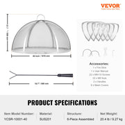 Firepit Spark Screen Lid, 40" Diameter, Outdoor Firepit Ring Cover Round Accessories, Fire Pit Metal Cover, V952-HKWZ201BXGQXHKE2TV0
