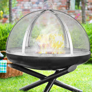 Firepit Spark Screen Lid, 40" Diameter, Outdoor Firepit Ring Cover Round Accessories, Fire Pit Metal Cover, V952-HKWZ201BXGQXHKE2TV0