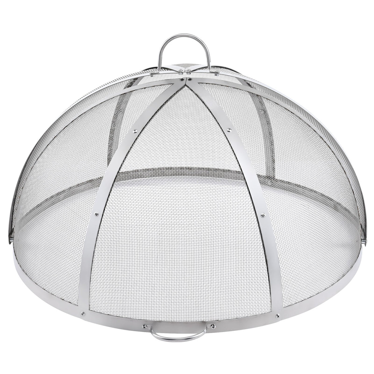Firepit Spark Screen Lid, 40" Diameter, Outdoor Firepit Ring Cover Round Accessories, Fire Pit Metal Cover, V952-HKWZ201BXGQXHKE2TV0