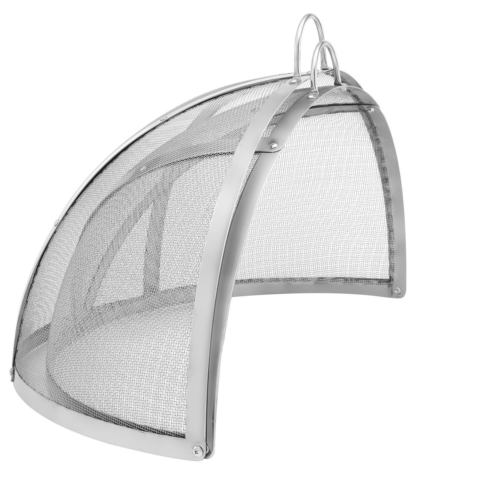 Firepit Spark Screen Lid, 40" Diameter, Outdoor Firepit Ring Cover Round Accessories, Fire Pit Metal Cover, V952-HKWZ201BXGQXHKE2TV0