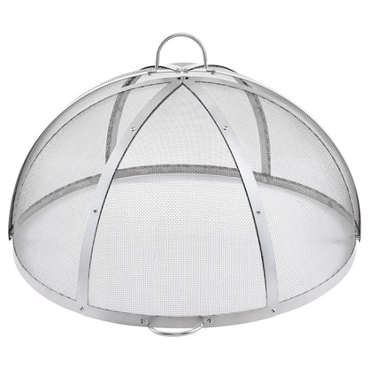 Firepit Spark Screen Lid, 30" Diameter, Outdoor Firepit Ring Cover Round Accessories, Fire Pit Metal Cover, V952-HKWZ201BXGQXT4Q0KV0