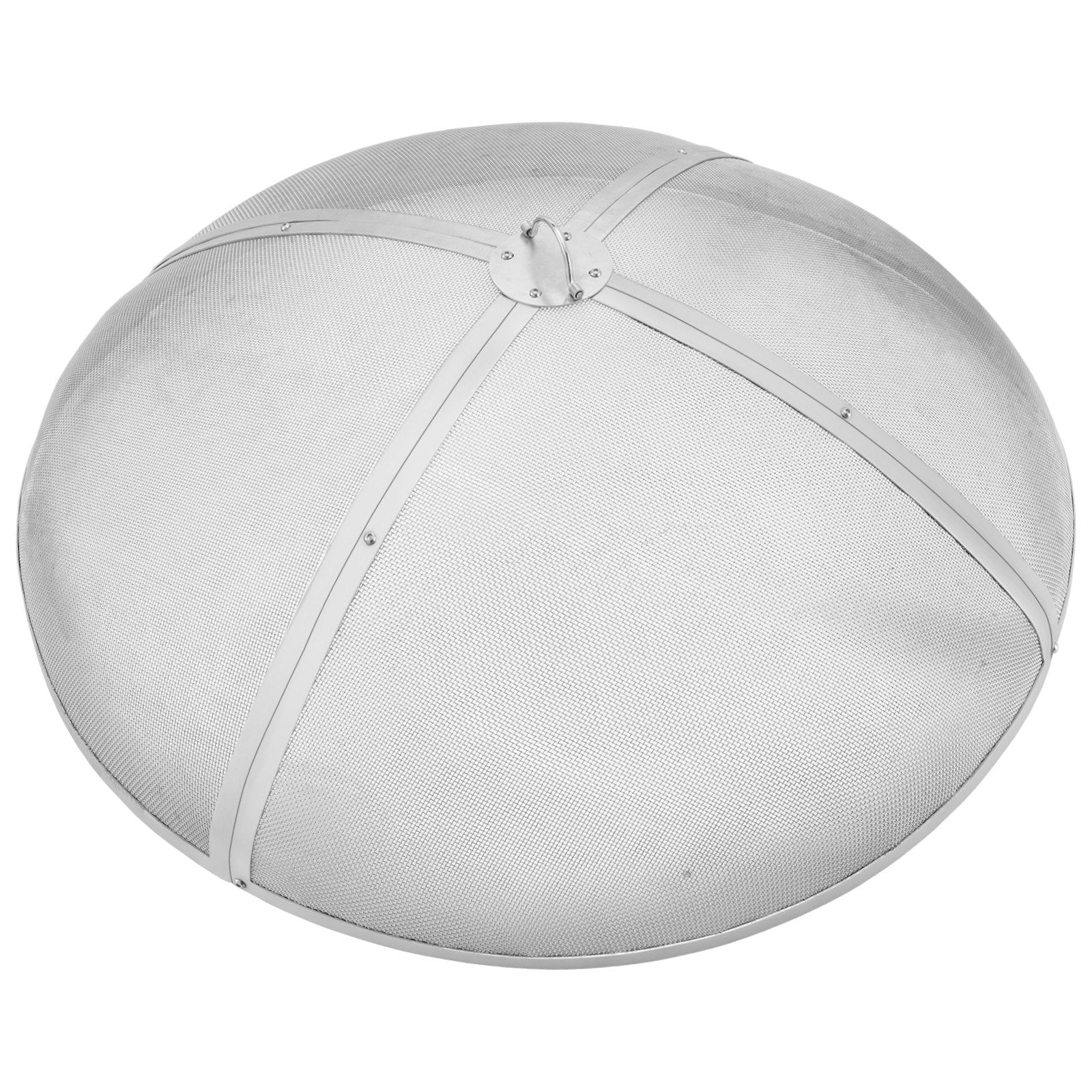 Fire Pit Spark Screen Round 36", Reinforced Heavy Duty Steel Metal Cover, Outdoor Firepit Lid, Easy-Opening V952-HKWZ201BXGYX86QBAV0